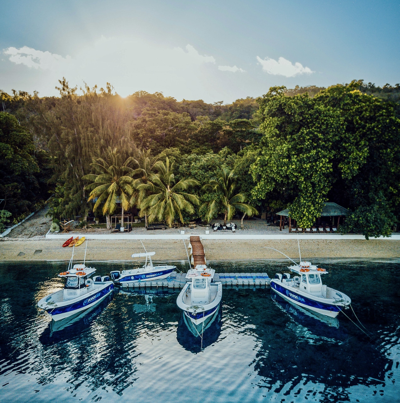 Sunrise over Vanuatu waters, perfect for Wahoo fishing.