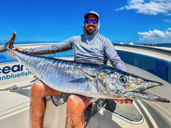 Trophy wahoo while fishing in Vanuatu