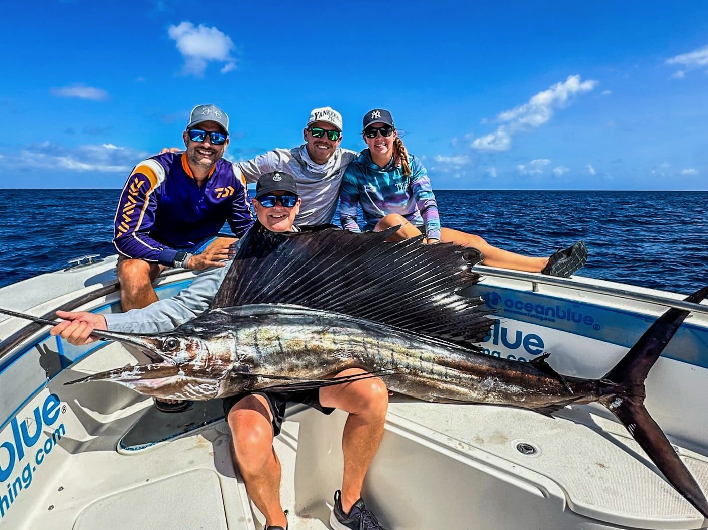 A Vanuatu sailfish, a main target when Fishing Vanuatu with Ocean Blue